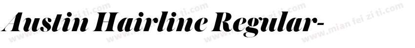 Austin Hairline Regular字体转换
